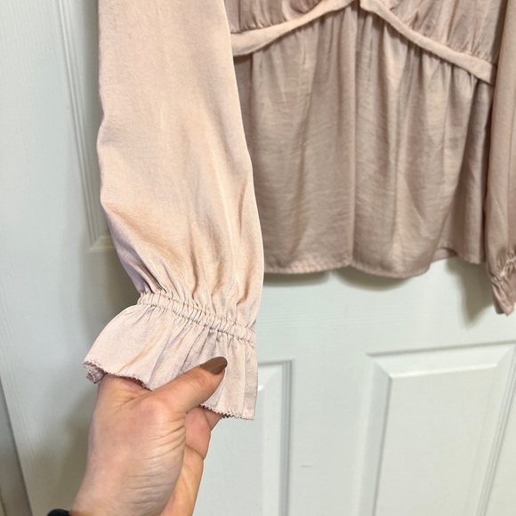 Lucky Brand Silky Babydoll Blouse - Picture 5 of 11